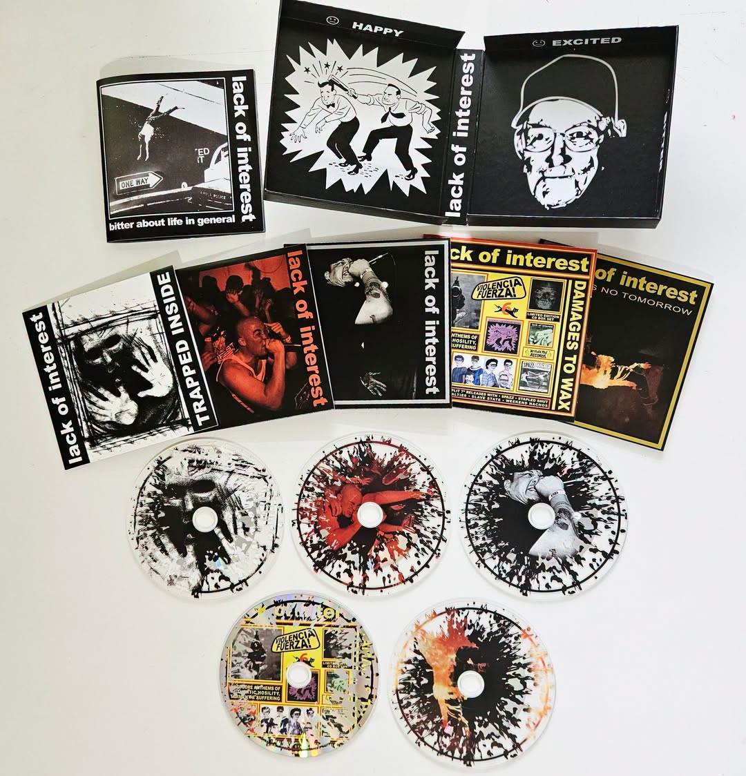 LACK OF INTEREST - Bitter About Life In General CDx5 box set