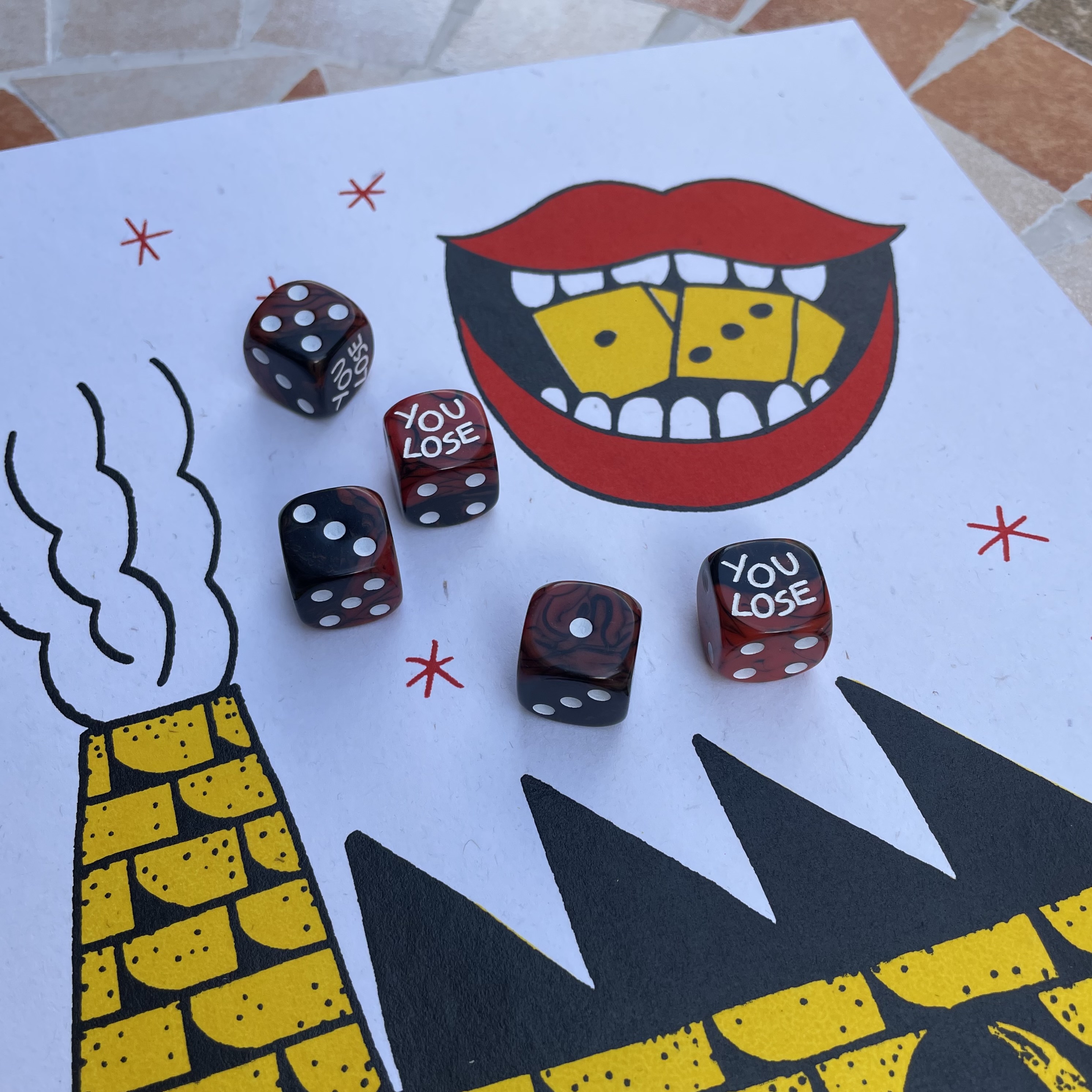 House Always Wins Print & Dice