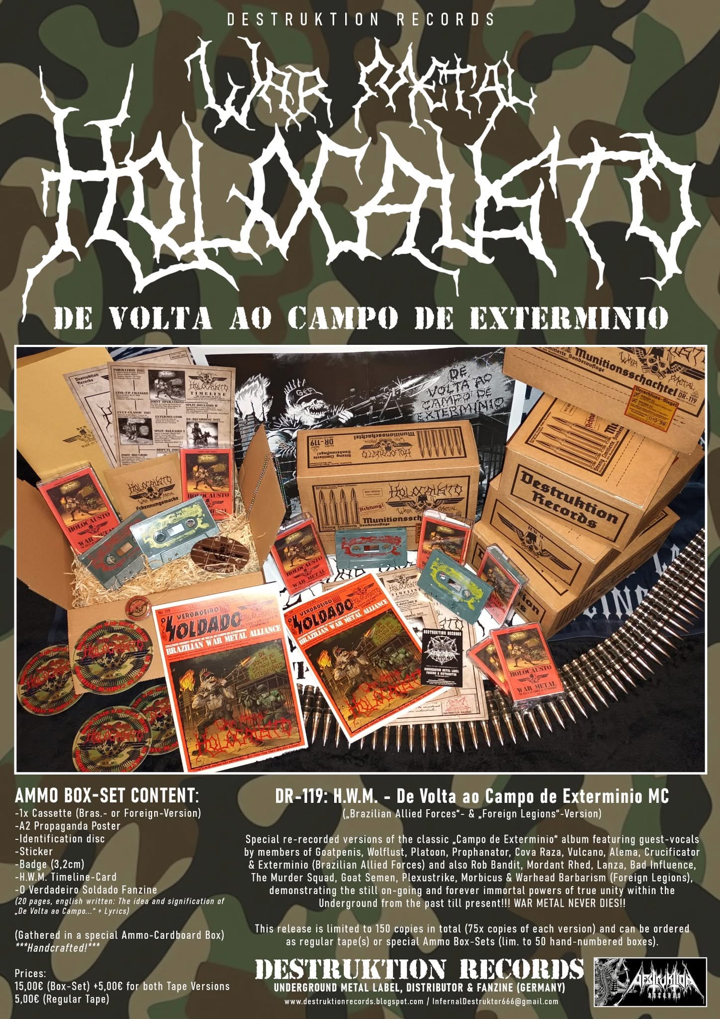 HOLOCAUSTO WAR METAL - Da Volta Ao Campo de Exterminio BOXSET