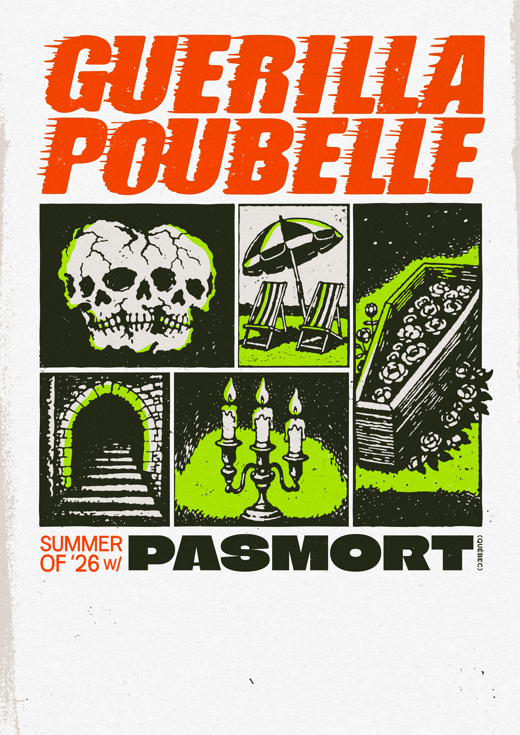 Guerilla Poubelle -  poster affiche avec PasMort 2026