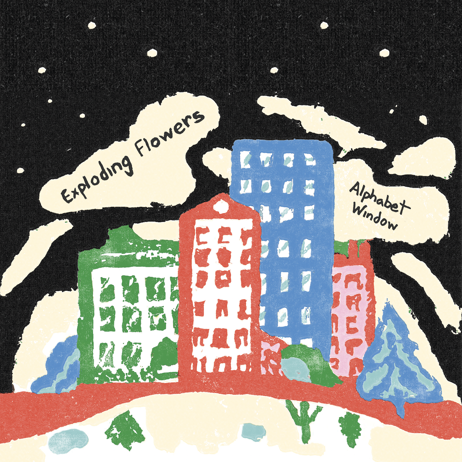 Exploding Flowers - Alphabet Window