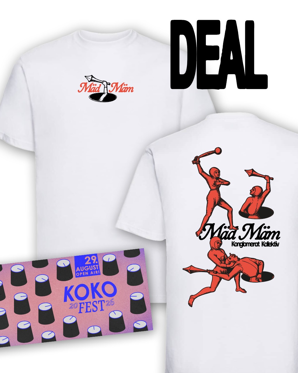 KOKOFEST 26 Ticket + Mäd Mäm Shirt Bundle