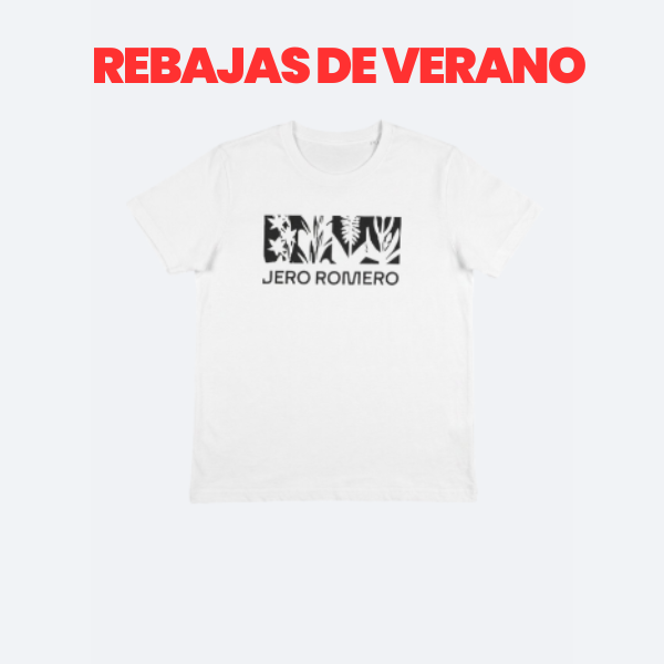 Camiseta blanca con logo negro