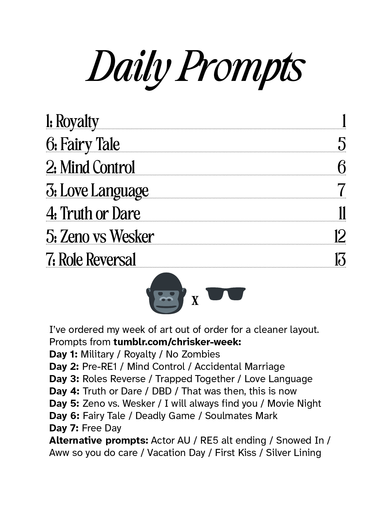 Zine: REBH Chrisker Week