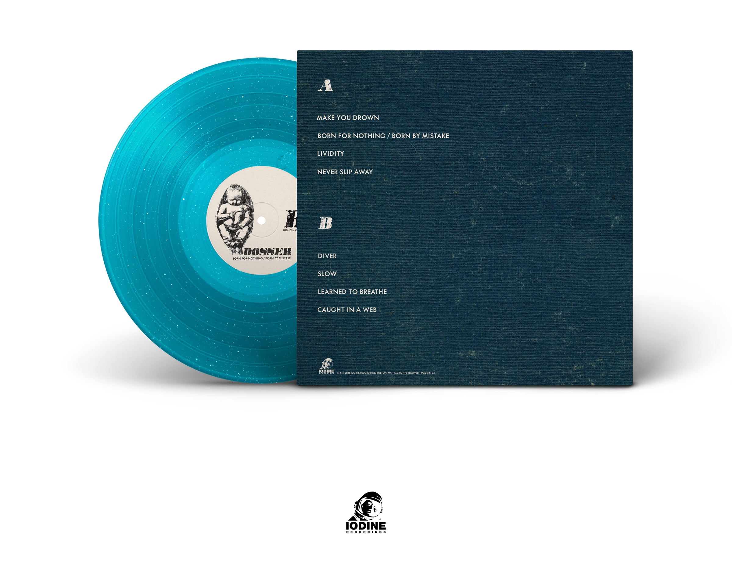 Dosser - Vinyl | Born For Nothing/Born By Mistake LP | Blue w/ Glitter | (PRE-ORDER)