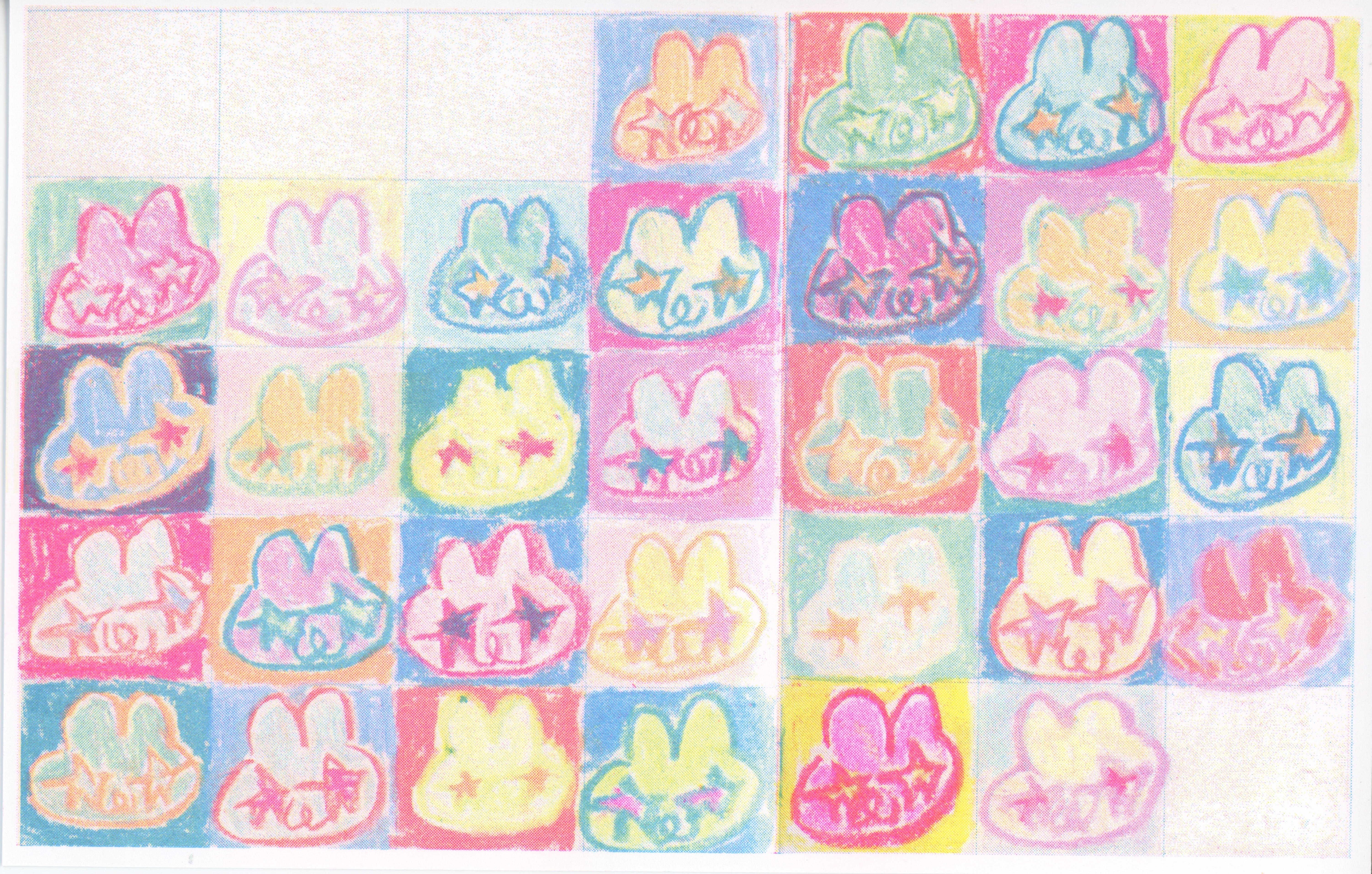 A KUNEHO A DAY RISO PRINT