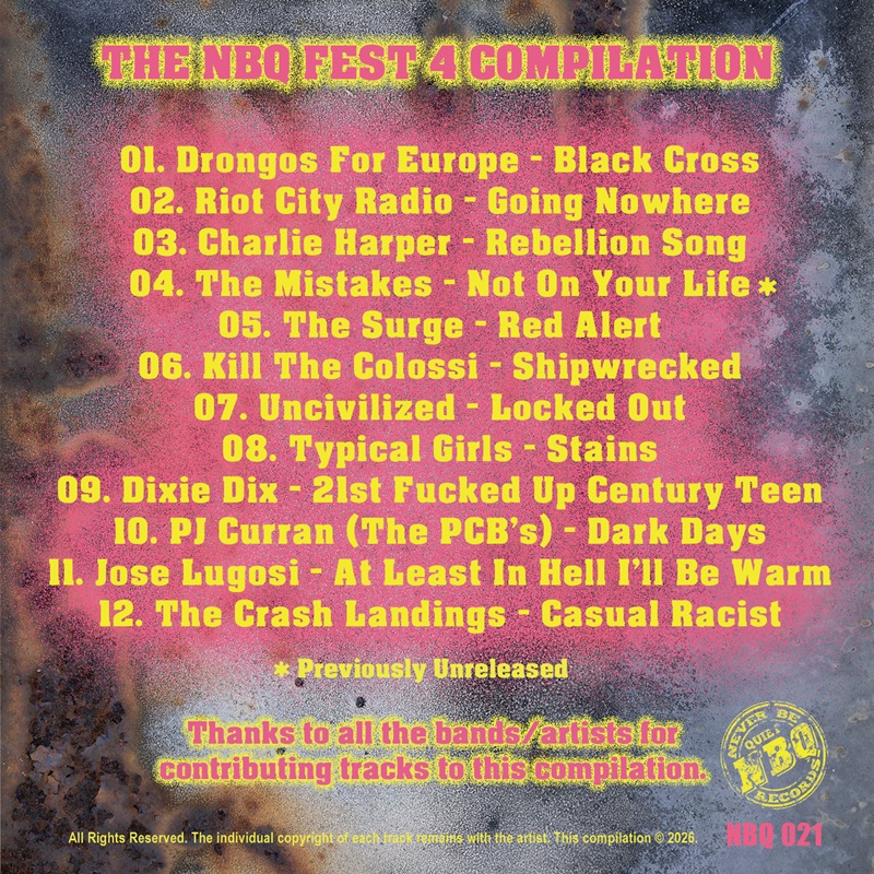 NBQ 021: The NBQ Fest 4 Compilation (CD Album)