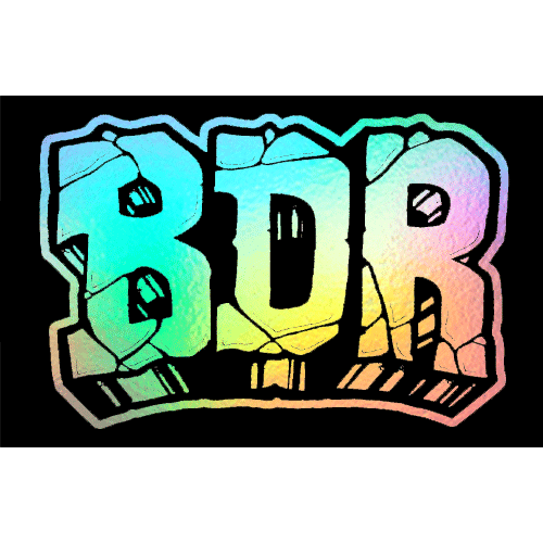 B.D.R.<br>Sticker