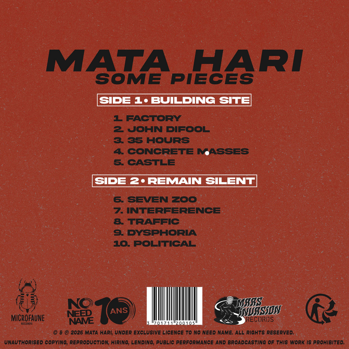 MATA HARI - Some Pieces