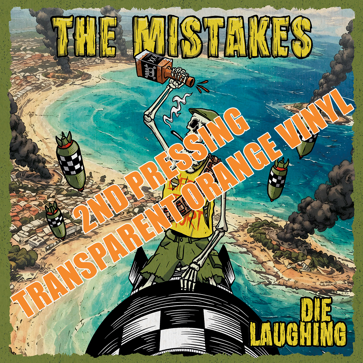 NBQ 018 The Mistakes - Die Laughing (Orange Vinyl LP)