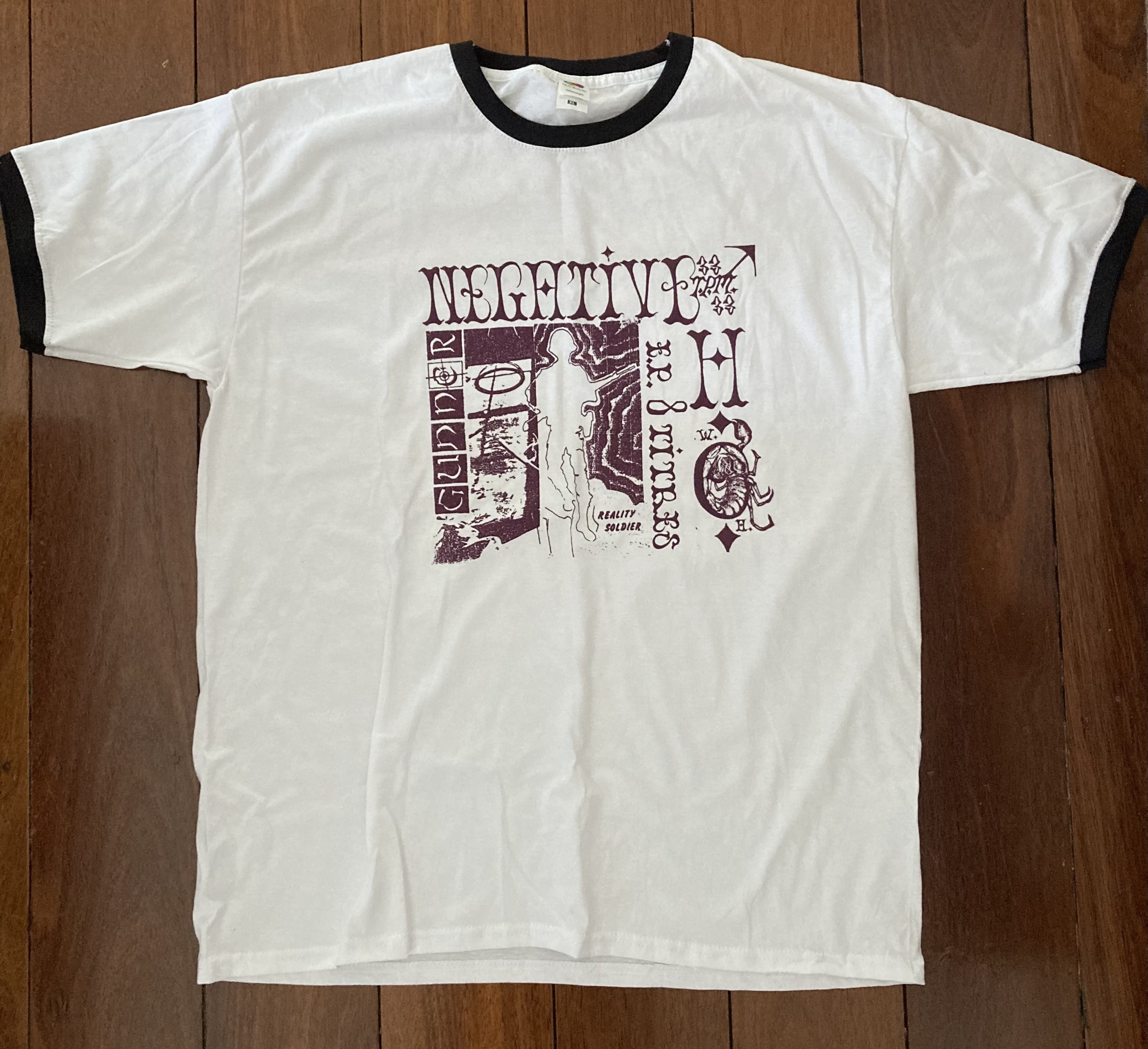 GUNNER - Negative Hardcore Ringer T-Shirt