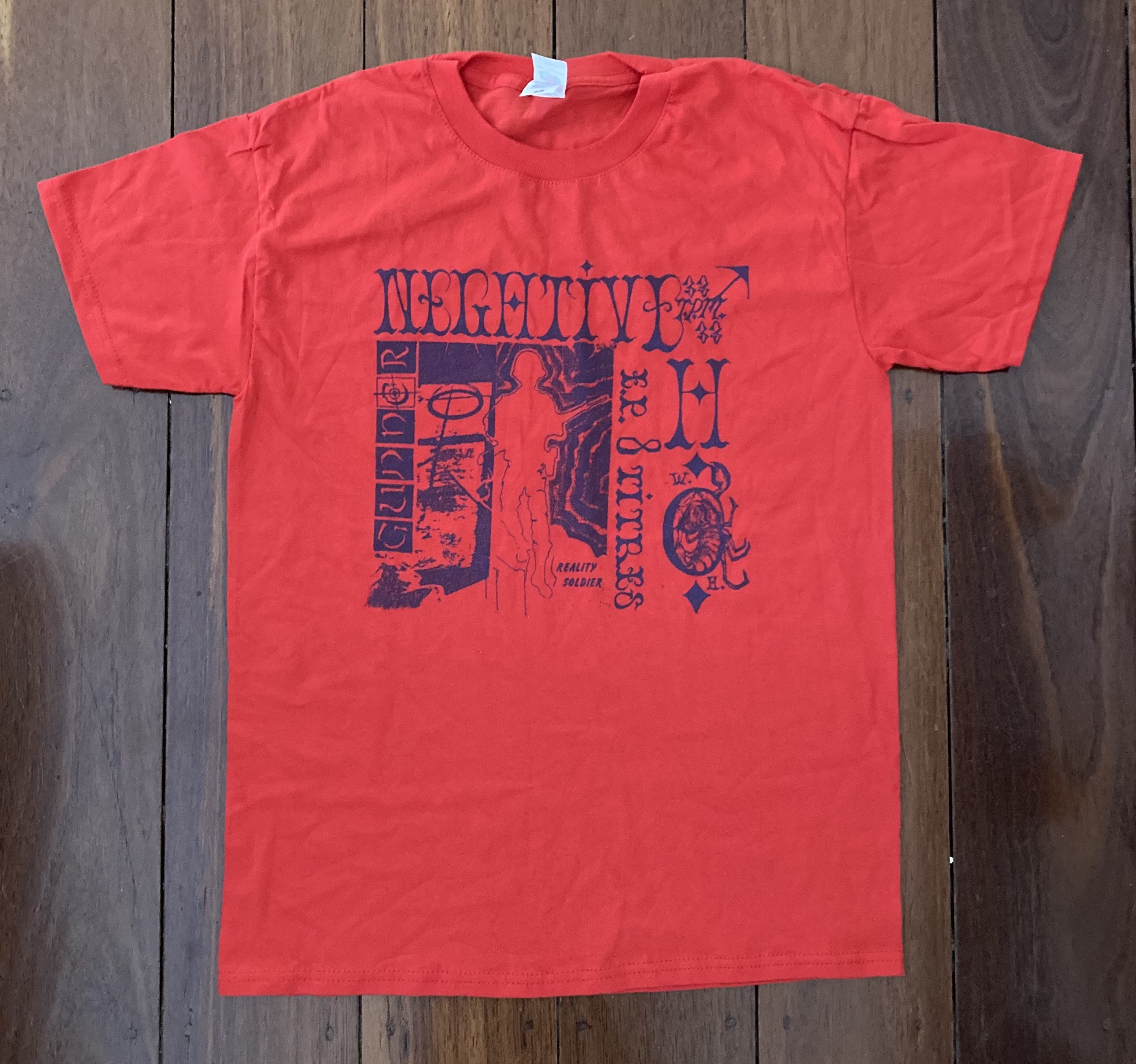 GUNNER - Negative Hardcore Red T-Shirt