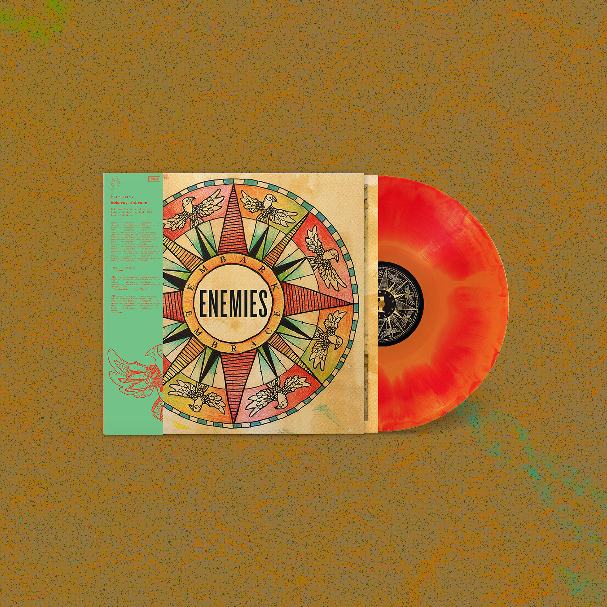 Product shots of Enemies - Embark, Embrace
