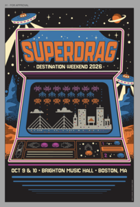 Signed Destination Superdrag 2026 Boston Poster