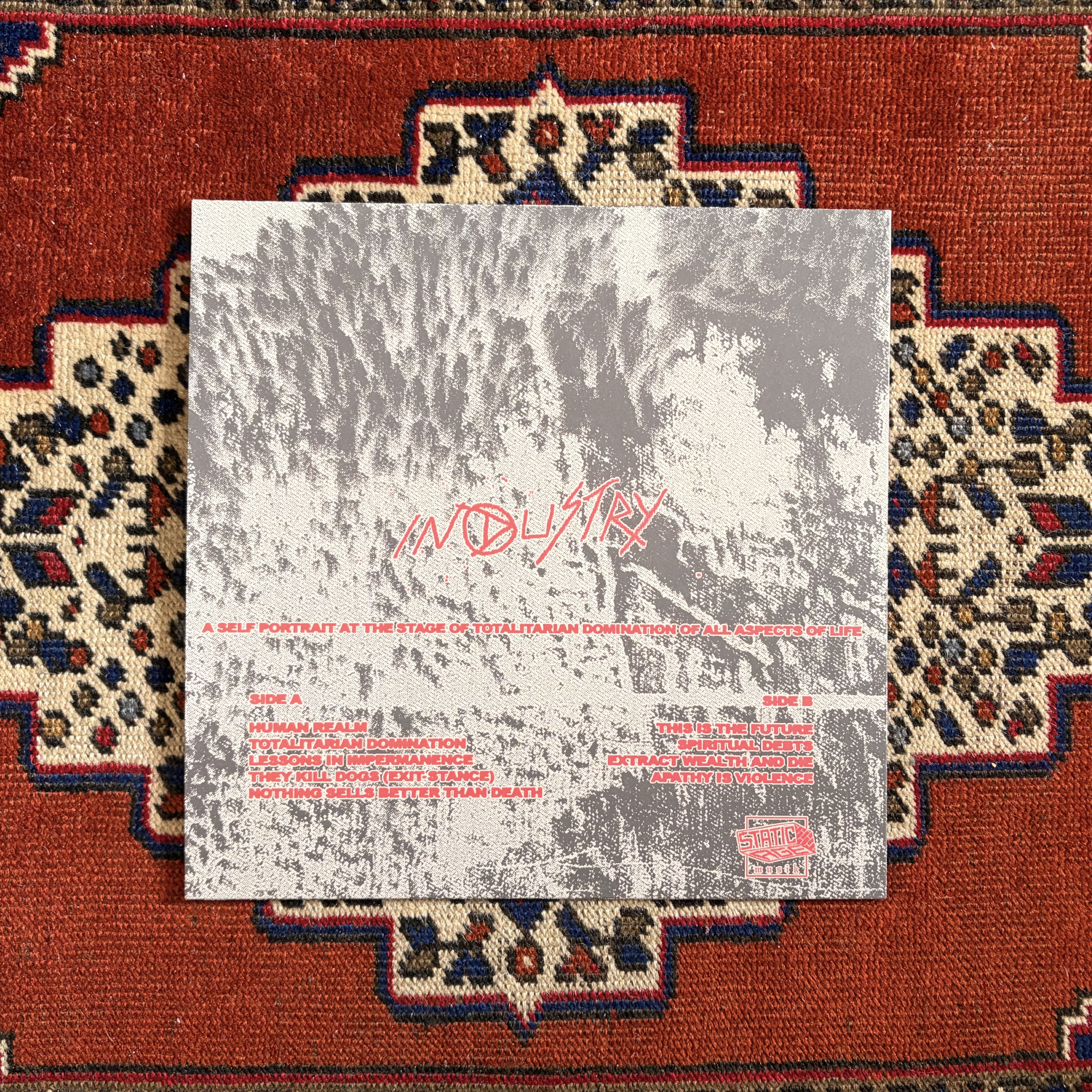 INDUSTRY - A Self Portrait At The Stage Of Totalitarian Domination Of All Aspects Of Life (STATIC AGE MUSIK)